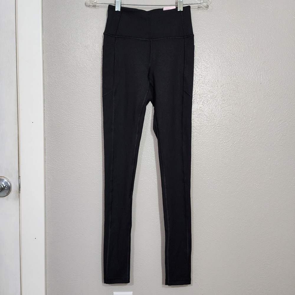 Victoria's Secret Womens Leggings Size 2 Long Black Athletic Yoga Pants
